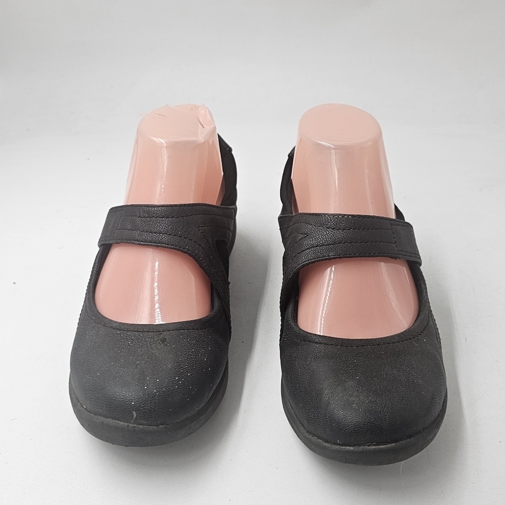 Clarks Sillian Bella Mary Jane Sporty Flats Black Women Size 7 - Picture 3 of 11